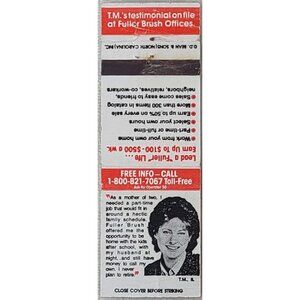Vintage Matchbook Cover Fuller Brush Sales Job Ad